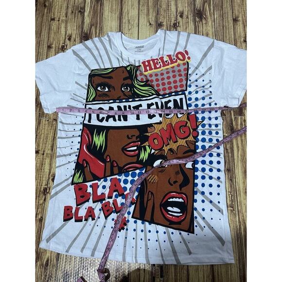Brisco Brands T Shirt Comic Strip Sz XL “I Can’t Even” Bla Bla Bla - Picture 6 of 7